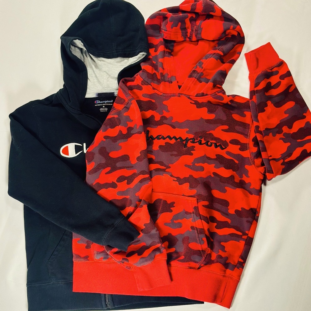 Bundle of 2 Champion hoodies, youth M 8/10